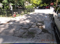 These Broken Patches Of New York City Housing Authority Sidewalk Behind 151 Jersey Street Were Broken This Way In 2000 When I Moved Here And They Have Not Been Fixed As Yet!!