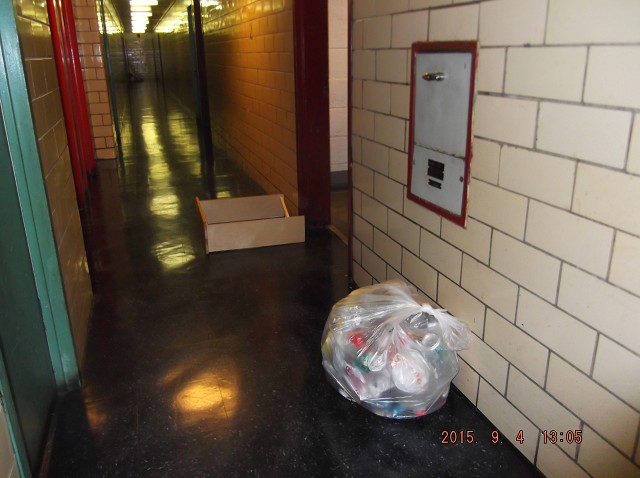 Trash, Urine, Etc. In The Second Floor Hallway!! 