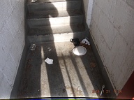 The Trash In This Stairwell Looks Bad And It Smells Bad!! It Is Against The Religion Of Our Lazy N.Y.C.H.A. Caretaker To Clean It Up!! So Today I Filed Charges In Housing Court Once Again!!