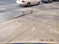 This Sidewalk Has Been Broken For Years And Years!! The N.Y.C.H.A. Never Fixes It Properly So It Just Remains A Continuous Hazard To Everyone Walking By It!!