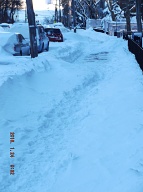 The Continuous Disdain And Contempt We Receive From The New York City Housing Authority Is Shown Here Where The Employees Only Shoveled The Sidewalk In Front Of The Office!!