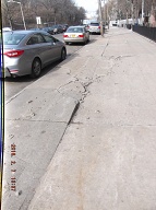 This Ruptured Sidewalk In Front Of 131 Jersey Street Is Crumbling Into Pieces Making It Even More Dangerous!!