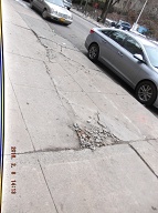 This Ruptured Sidewalk In Front Of 131 Jersey Street Is Crumbling Into Pieces Making It Even More Dangerous!!