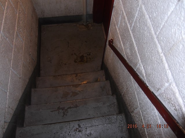 Today The Urine In Stairway A Is At The Bottom Of The Steps!!