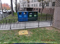 These Bins Are All Full But The New York City Housing Authority Management Staff At This Development Is Only Geared To Serving The Prostitutes And Drug Dealers!! Like The Busted Sidewalks This Has To Wait Forever!!