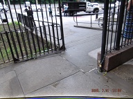 On July 30, 2020 the NYCHA " contractor " left for good at 12:35PM and this gate has not been locked yet. It must be against his religion to properly lock this gate.